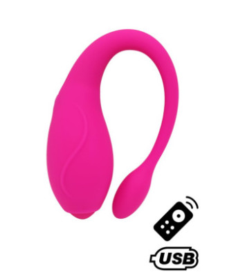 TANDEM Rose, stimulateur pour couple USB avec télécommande en silicone médical 